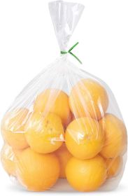 Pack of 100 Clear Gusseted Poly Bags 10 x 8 x 24 Clear Polyethylene Bags 10x8x24 Expandable 1 Mil Ultra Thin Bags for Industrial Food Service Health N