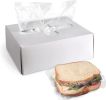 Saddle Pack of 2000 Sandwich Bags 6.5 x 7.5 with Flip Top 1.5 Lip Thickness 0.7 Mil 6 1/2 x 7 1/2 Sandwich Storage Poly Bags for Food Service Applicat