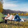 Outsunny Folding Camping Cot for Adults with Carry Bag, Side Pocket, Outdoor Portable Sleeping Bed for Travel, Camp, Vacation, 330 lbs. Capacity, Blac