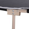 Outsunny Folding Camping Cot for Adults with Carry Bag, Side Pocket, Outdoor Portable Sleeping Bed for Travel, Camp, Vacation, 330 lbs. Capacity, Blac