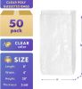 Pack of 50 Gusseted Poly Bags 8 x 3 x 20. Cloudy Clear Polyethylene Bags 8x3x20. Thickness 1 Mil. Expandable Ultra Thin Design. Side Gusset Bags for I