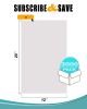 Pack of 3000 Clear Plastic Bags 12 x 20. Thickness 10 Micron. 4 Rolls of Polyethylene Bags 12x20. Warning Unprinted Produce Bags. Plastic Storage Bags