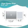 Pack of 2000 Food Utility Bags on Rolls 6.5 x 8. Twist Ties. 0.6 mil LLDPE Flat Bags 6 1/2 x 8. Plastic Bags on Roll for Storing and Transporting. Ide