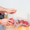 Pack of 2000 Food Utility Bags on Rolls 6.5 x 8. Twist Ties. 0.6 mil LLDPE Flat Bags 6 1/2 x 8. Plastic Bags on Roll for Storing and Transporting. Ide