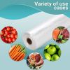 Pack of 2000 Food Utility Bags on Rolls 6.5 x 8. Twist Ties. 0.6 mil LLDPE Flat Bags 6 1/2 x 8. Plastic Bags on Roll for Storing and Transporting. Ide