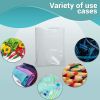 Pack of 3000 Clear Plastic Bags 12 x 20. Thickness 10 Micron. 4 Rolls of Polyethylene Bags 12x20. Warning Unprinted Produce Bags. Plastic Storage Bags