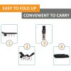 Outsunny Folding Camping Cot for Adults with Carry Bag, Side Pocket, Outdoor Portable Sleeping Bed for Travel, Camp, Vacation, 330 lbs. Capacity, Blac
