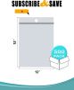 Pack of 500 Zipper Bags with Hang Hole; 12 x 15. Heavy Duty Polyethylene Bags 12x15. Thickness 4 mil. Seal Top Closure Bags. Plastic Poly Storage Bags