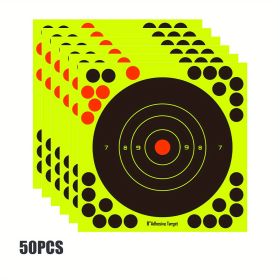 10/50pcs Gun Shooting Target Target Sticker Self-adhesive Bow And Arrow Dart Aiming Sticker; Camping Hutting Travel Accessories (quantity: 50pcs)