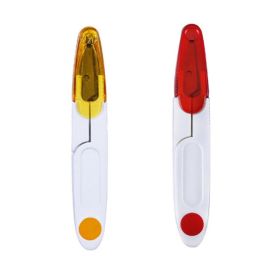 2/4pcs Multipurpose U-Shape Yarn Scissor; Thread Scissors With Safety Cover For Fishing Line; Clothes Thread Embroidery Cross-stitch Craft; DIY Projec (quantity: 2 Packs)