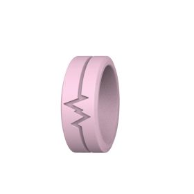 Outdoor Survival Luminous Silicone Ring Three Colors Optional Outdoor Camping Supplies (Color: pink, quantity: 1pc)