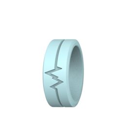 Outdoor Survival Luminous Silicone Ring Three Colors Optional Outdoor Camping Supplies (Color: Blue, quantity: 1pc)