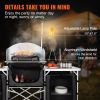 Camping Kitchen Table, Folding Outdoor Cooking Table with Storage Carrying Bag, Aluminum Cook Station 3 Cupboard & Detachable Windscreen, Quick